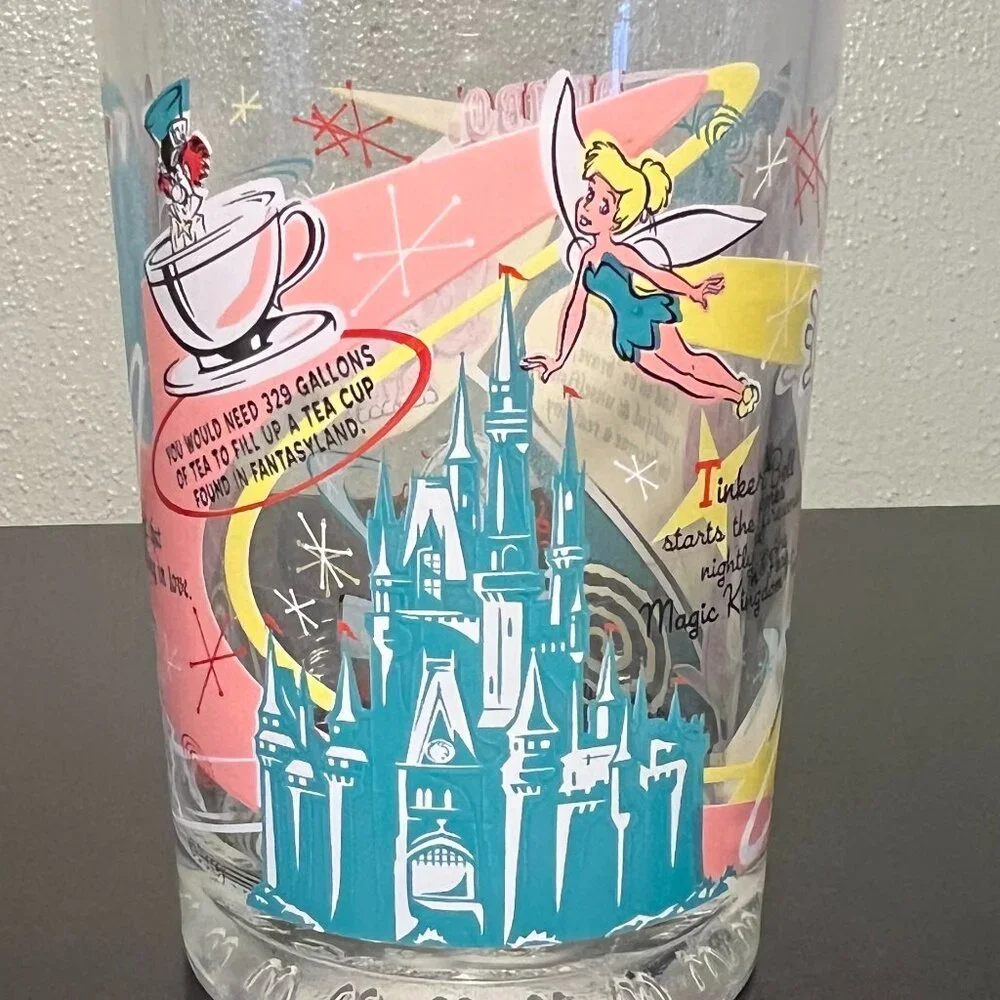 Vtg McDONALD'S Walt Disney World 100 YEARS OF MAGIC Pinocchio Glass Tumbler